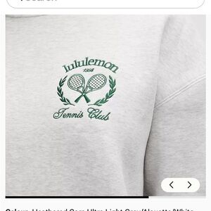 Lululemon Athletica Light Gray Tennis Club Sweatshirt